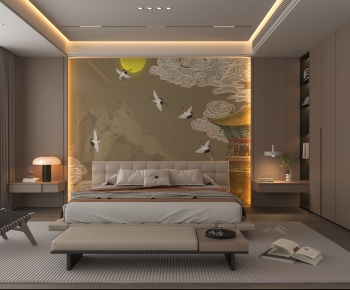 New Chinese Style Bedroom-ID:228321085