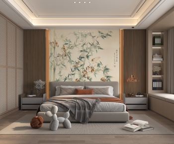 New Chinese Style Bedroom-ID:359519965