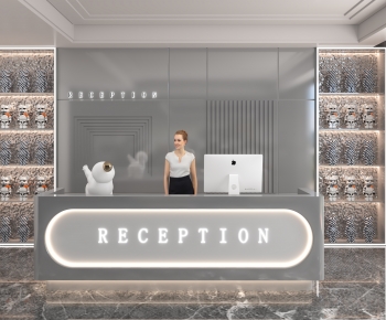 Modern Office Reception Desk-ID:952738058