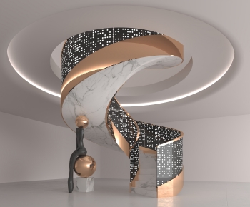 Modern Rotating Staircase-ID:412018066