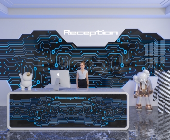 Modern Reception Desk-ID:277080581