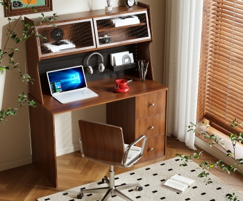 Modern Computer Desk And Chair-ID:805475002