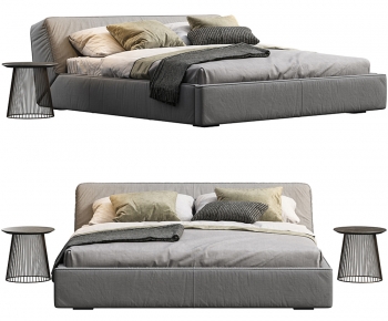 Modern Double Bed-ID:955541159