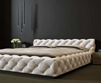 Modern Double Bed-ID:329911957