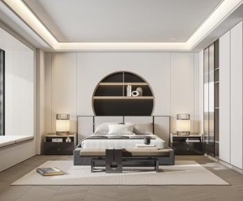 New Chinese Style Bedroom-ID:598064901