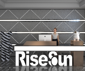 Modern Office Reception Desk-ID:319608939