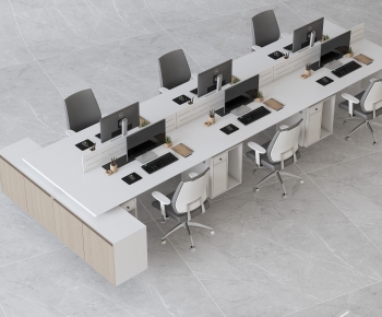 Modern Office Desk And Chair-ID:686037063