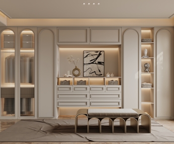 French Style Clothes Storage Area-ID:399370919