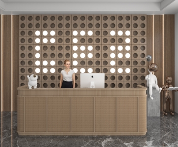 Modern Office Reception Desk-ID:738899957