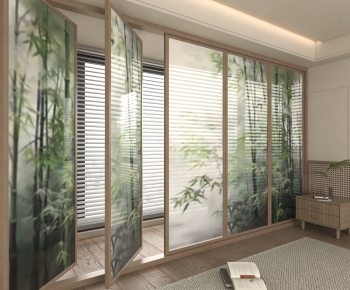 Modern Wooden Screen Partition-ID:973932034