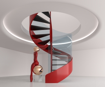 Modern Rotating Staircase-ID:460095888