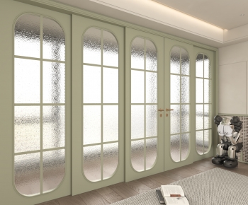 French Style Glass Screen Partition-ID:518872024