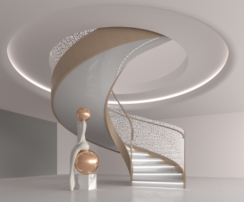 Modern Rotating Staircase-ID:352749889