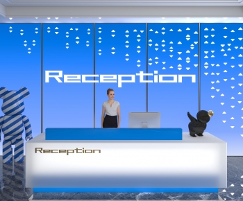 Modern Office Reception Desk-ID:533739099