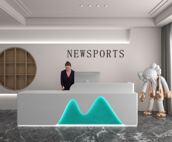 Modern Office Reception Desk-ID:237765077