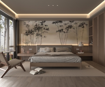 New Chinese Style Bedroom-ID:486275918