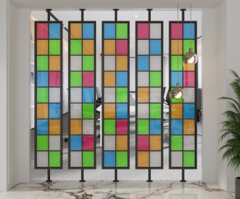 Modern Glass Screen Partition-ID:217313057