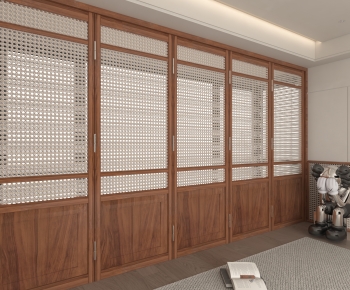 New Chinese Style Wooden Screen Partition-ID:274704936