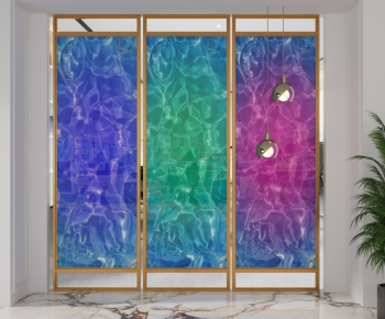 Modern Glass Screen Partition-ID:921685939