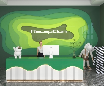 Modern Office Reception Desk-ID:322088966