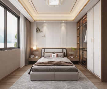 New Chinese Style Bedroom-ID:639115109