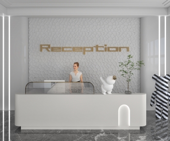 Modern Office Reception Desk-ID:396514894