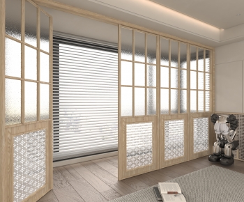 Modern Wooden Screen Partition-ID:710510972