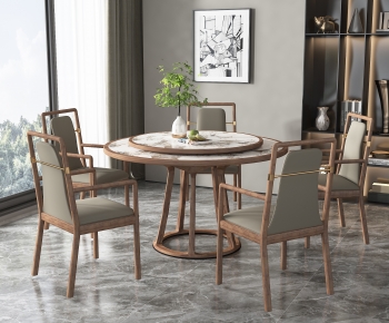 New Chinese Style Dining Table And Chairs-ID:703339675