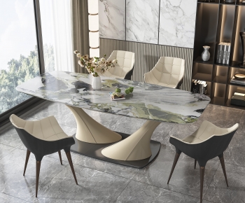 Modern Dining Table And Chairs-ID:964662086