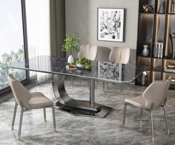 Modern Dining Table And Chairs-ID:908817057