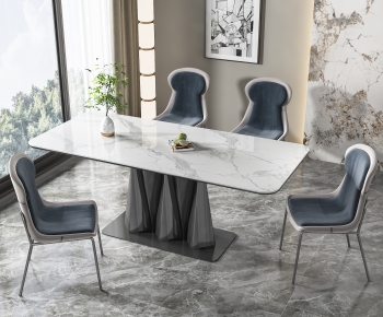 Modern Dining Table And Chairs-ID:748666056