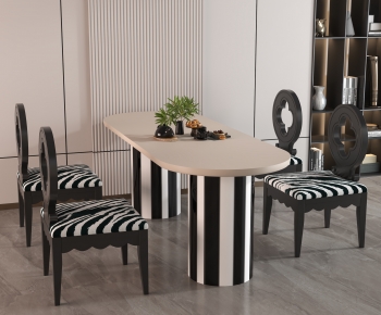 French Style Dining Table And Chairs-ID:755929959