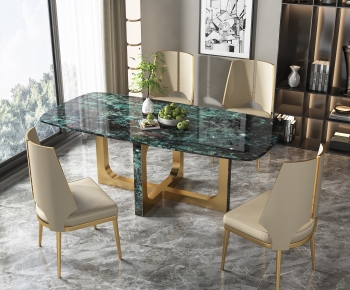 Modern Dining Table And Chairs-ID:696835045