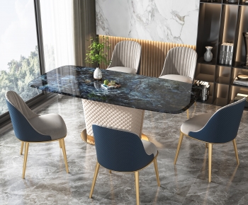 Modern Dining Table And Chairs-ID:953557012