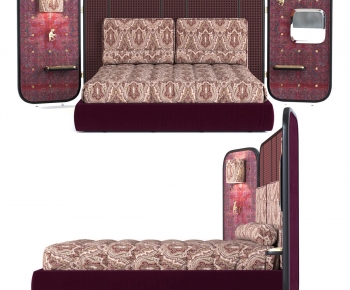 Southeast Asian Style Double Bed-ID:224801061