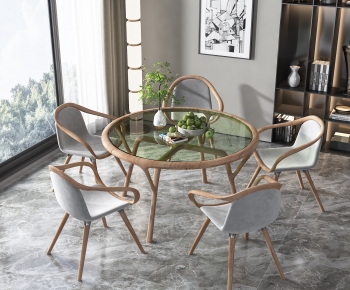 Nordic Style Dining Table And Chairs-ID:512804033