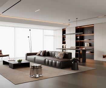 Modern A Living Room-ID:662838943