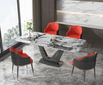 Modern Dining Table And Chairs-ID:683377037