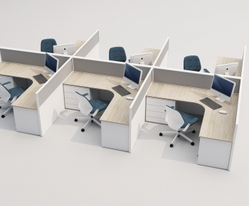 Modern Office Desk And Chair-ID:240784889