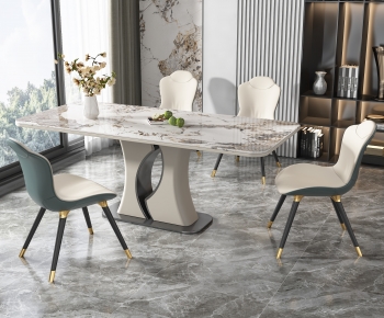 Modern Dining Table And Chairs-ID:398483998