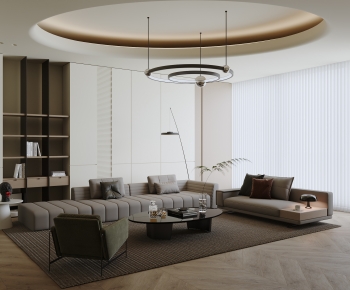 Modern A Living Room-ID:965420014