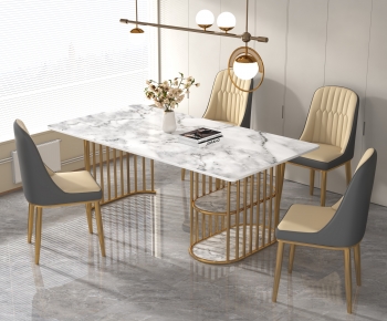 Modern Dining Table And Chairs-ID:823415048