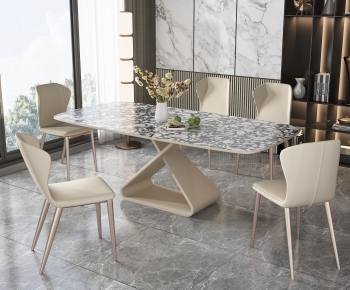 Modern Dining Table And Chairs-ID:466070893