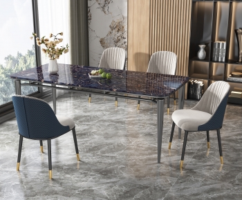 Modern Dining Table And Chairs-ID:729140043