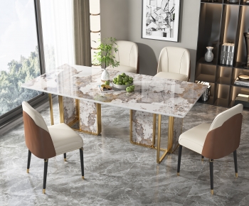 Modern Dining Table And Chairs-ID:825162894