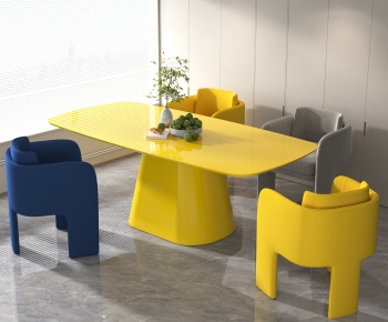 Modern Dining Table And Chairs-ID:544154887