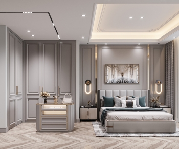 Simple European Style Bedroom-ID:538981064