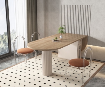 Modern Dining Table And Chairs-ID:676130061