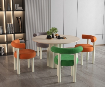 Modern Dining Table And Chairs-ID:751476057