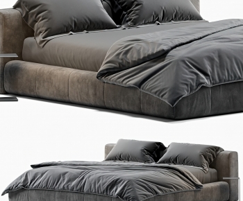 Modern Double Bed-ID:508407126